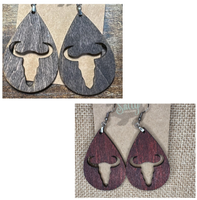 Cattle Head Teardrop - Earrings