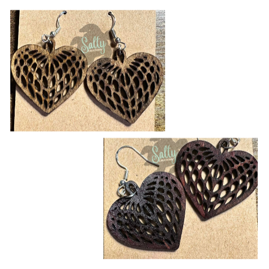 Wicker Hearts - Earrings