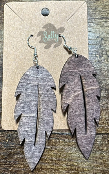 Long Feather - Earrings