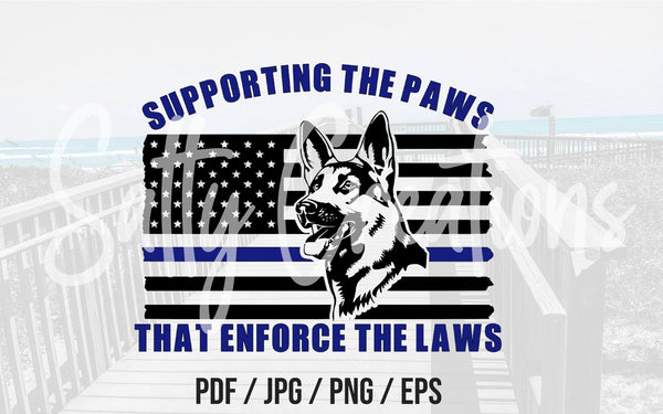 Supporting The Paws That Enforce The Laws - Digital Download