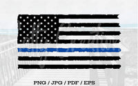 Thin Blue Line Flag - Digital Download