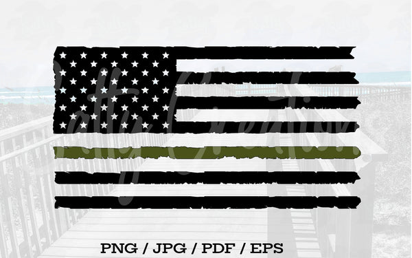 Thin Green Line Flag - Digital Download