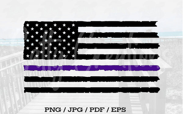 Thin Purple Line Flag - Digital Download