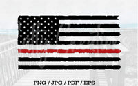 Thin Red Line Flag - Digital Download