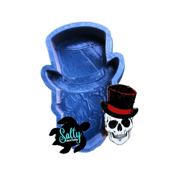 Top Hat Skull - Silicone Mold