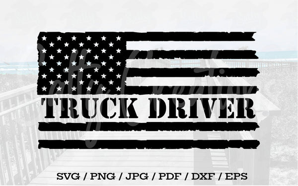 Truck Driver Flag - Digital Download