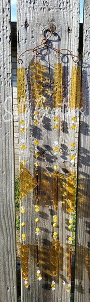 Golden Glass - Wind Chime