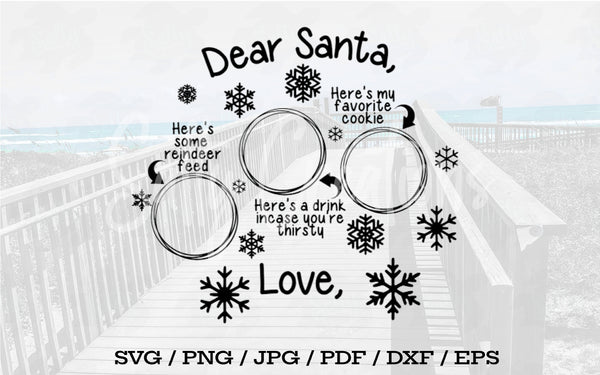 Santa Plate - Digital Download