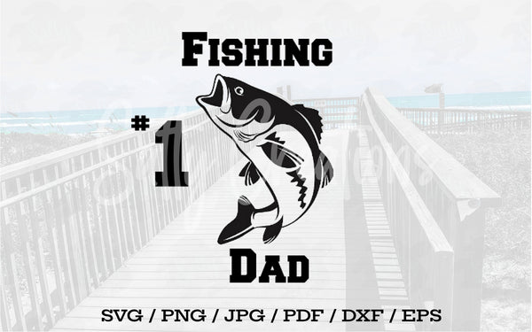 #1 Fishing Dad - Digital Download