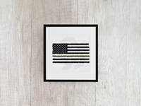 Thin Green Line Flag - Decal