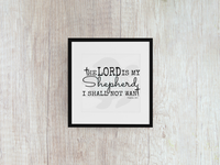 Lord is My Shepherd I Shall Not Want - Decal