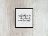 Lord is My Shepherd I Shall Not Want - Decal