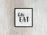 Let's Eat - Decal