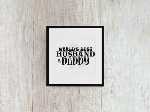 Worlds Best Husband - Decal