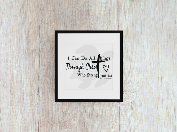 I Can Do All Things Through Christ - Decal