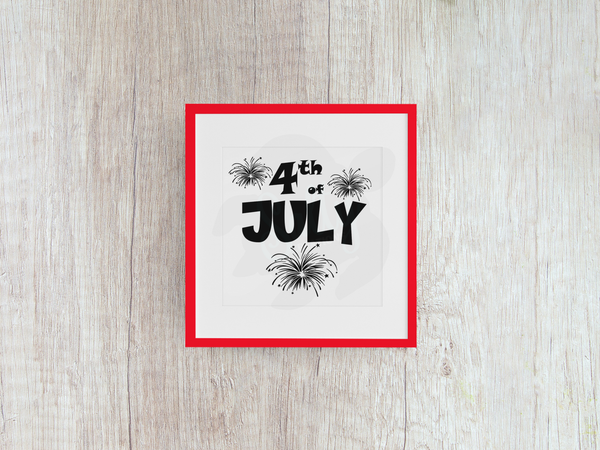 4th of July - Decal