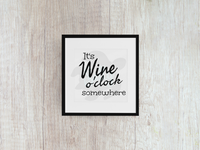 It's Wine O'clock Somewhere - Decal