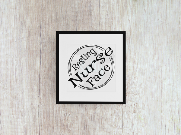 Resting Nurse Face - Decal