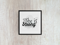 She Is Strong - Decal