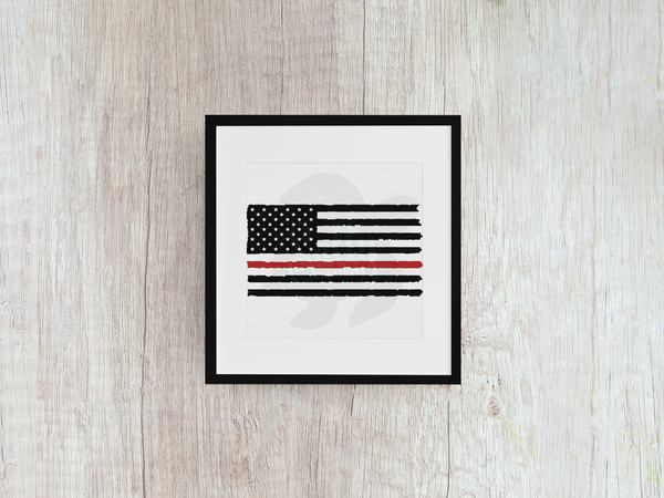 Thin Red Line Flag - Decal