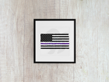 Thin Purple Line Flag - Decal