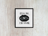 Kiss Me I'm Drunk - Decal