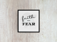 Faith Over Fear - Decal