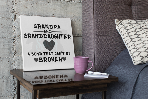 Grandpa & Granddaughter Bond - Decal