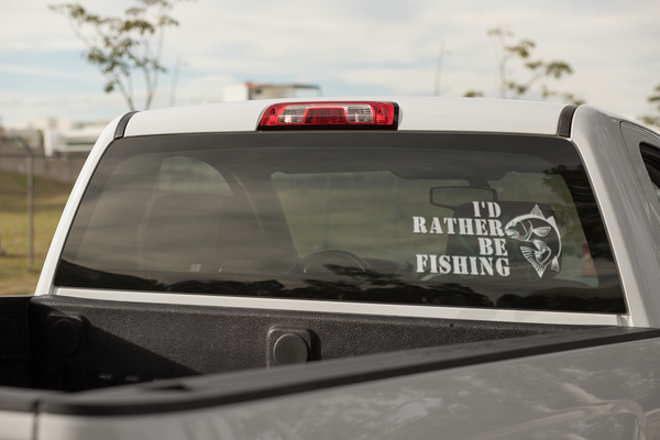 I'd Rather Be Fishing - Decal