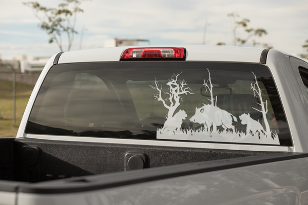 Hog Hunting with Pits - Decal – Salty Creations LLC