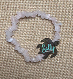 rose quartz pink stone bracelets 