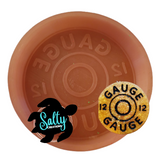 A silicone mold for making 12-gauge shotgun shell vent clips, with an image of a shotgun shell.