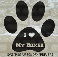 I Love My Boxer - Digital Download